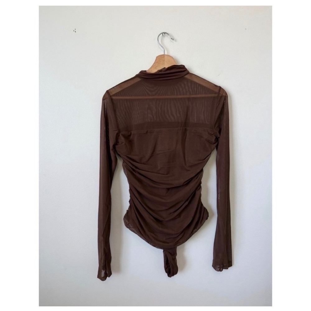 Avidlove Long Sleeve Mesh Turtleneck Bodysuit – Brown – Size XL – NWT - Picture 4 of 4